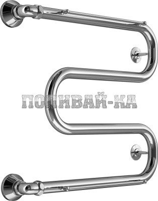 Полотенцесушитель В38 М 50 x 50 (1") с полочкой МАРГРОИД